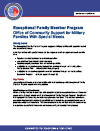 Image of the Community Support for Military Families with Special Needs Information Paper
