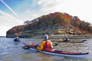 kayakers on Red Rock