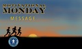 Joggers at Sunset, Motivational Monday Message wellness column