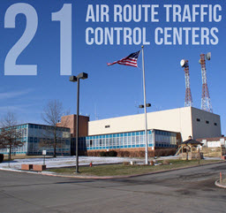 21 air route traffic control centers