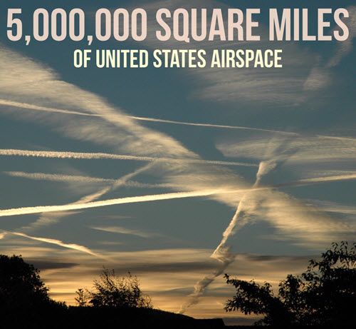 5,000,000 square miles of United States airspace