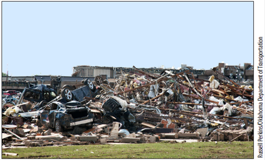 Figure 2: Tornado Damage in Moore, Oklahoma.