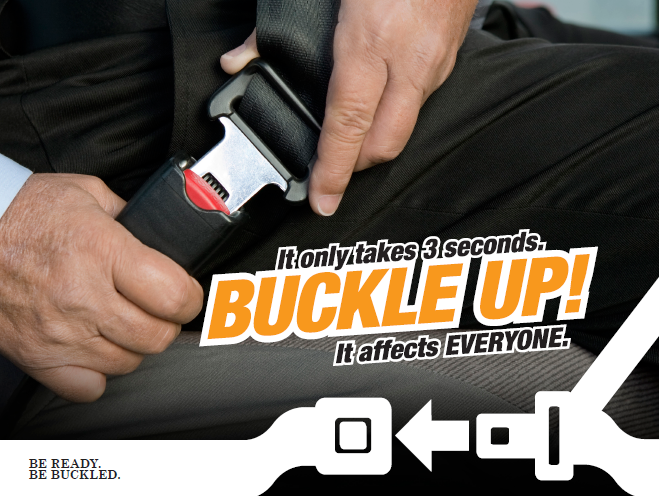 Graphic from Buckle Up! Campaign Brochure