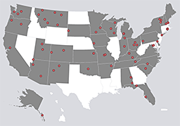 AID Demonstration Projects Map