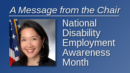 A Message from the Chair: National Disability Employment Awareness Month