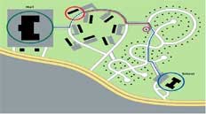 Graphic of planning document showing interconnected traffic access to neighborhood.