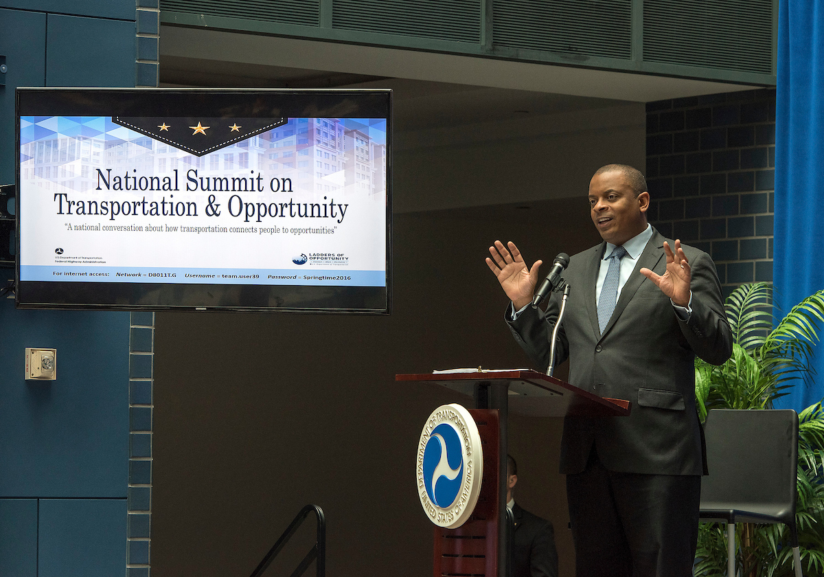 Picture of Secretary Foxx at Opportunity Summit