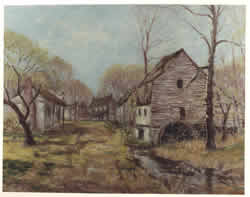 Painting of a Deserted Village