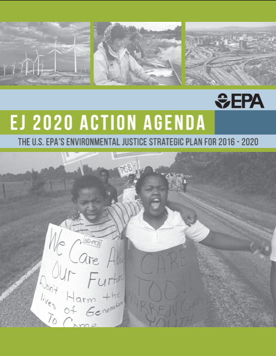 the cover of the EJ 2020 action agenda