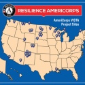 Resilience AmeriCorps Map