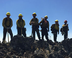 photo of wildland fire and operations
