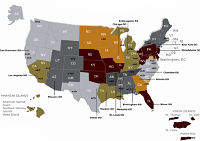 Thumbnail Map of EEOC Districts