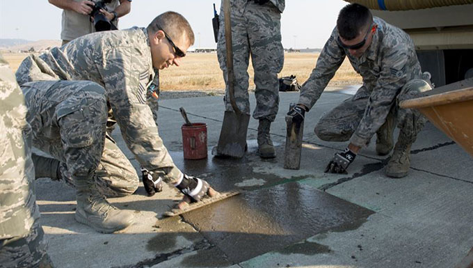Iraq runway repaired