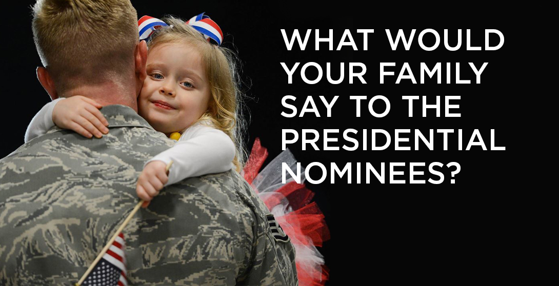 We urged both parties to consider taking a deeper look at the needs of military families.