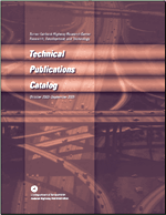 Technical Publications Catalog Cover