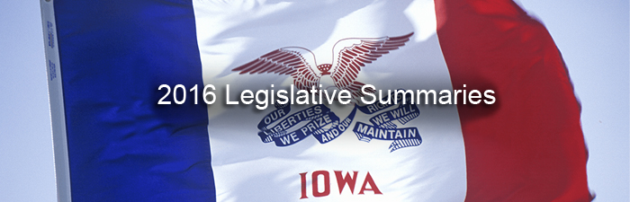 2016 Legislative Summaries