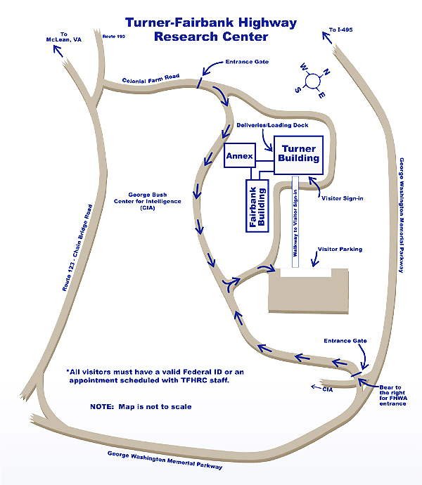 Map to TFHRC