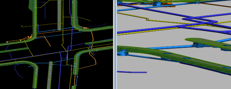 AutoCAD picture of infrastructure.