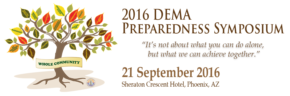 2016 DEMA Preparedness Symposium Banner