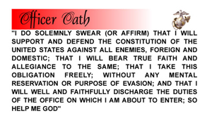 Officer Oath