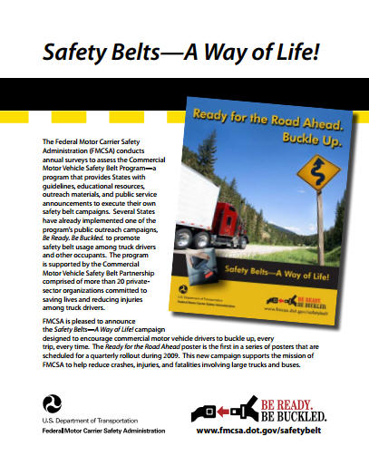 Safety Belts-A Way of Life poster