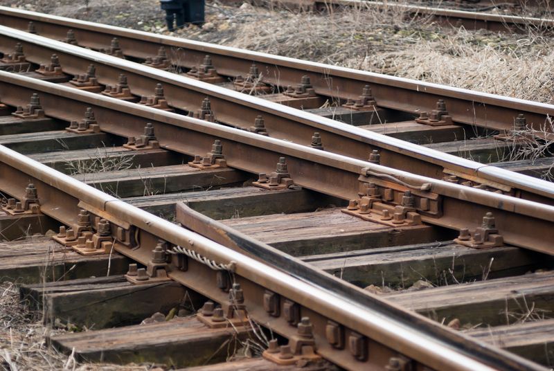 Rail Tracks Up Close