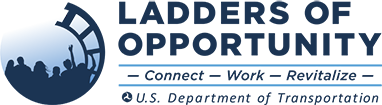 Ladders of opportunity logo. 