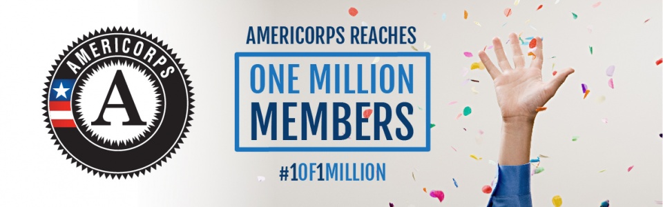 AmeriCorps Reaches One Million Members #1of1Million - Click here to view more