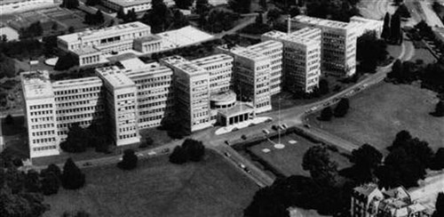 FRANKFURT, Germany -- The I.G. Farben Building here was the home of U.S. European Command from 1952 until 1954 before moving to Camp de Loges, France. (File photo)