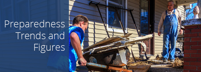  Residents clean out damage to a home in West Alton, Missouri, following severe flooding in January 2016. 