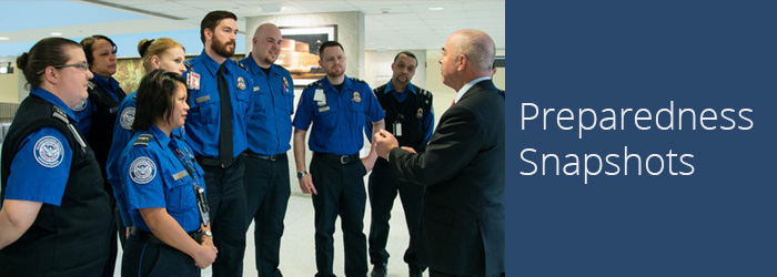  Deputy Secretary of Homeland Security Alejandro Mayorkas visits Transportation Security Administration and Customs and Border Protection officers at Dulles International Airport in February 2015.