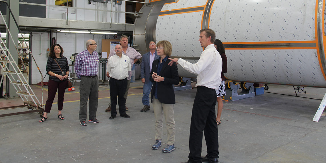 Lt. Governor Smith tours Northland Piping in Mora
