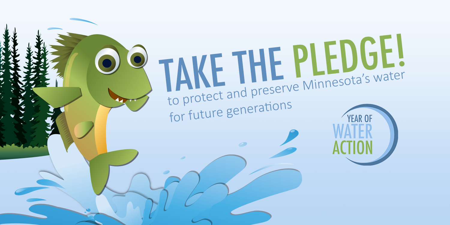 Year of Water Action logo: Learn more about Minnesota's Year of Water Action