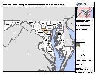 Map of declared counties for [Maryland Severe Storm and Flooding (DR-4279)]