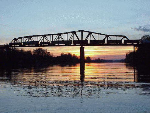 Railroad Bridge on Oliver Lake