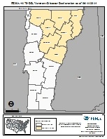 Map of declared counties for [Vermont Severe Storms and Flooding (DR-4178)]