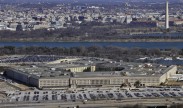 The Pentagon with the Washington Monument and National Mall in the background. Photo by Senior Airman Perry Aston, 11th Wing Public Affairs