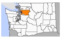 Map of declared counties for [Washington Flooding and Mudslides (DR-4168)]