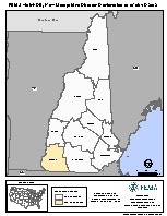 Map of declared counties for [New Hampshire Severe Storm and Flooding (DR-4065)]