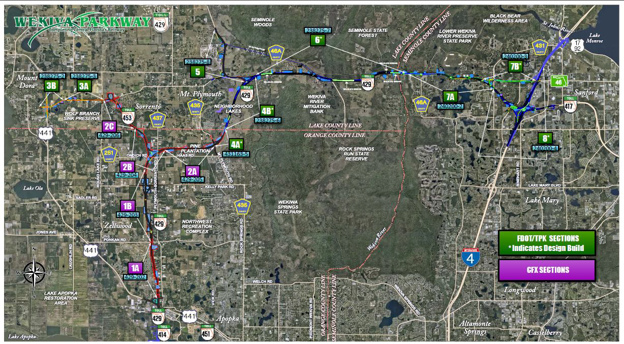 Wekiva Parkway Project Map