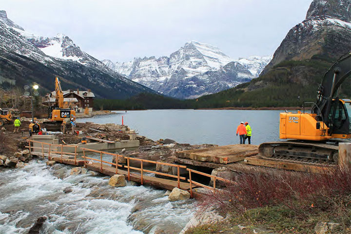 Photo 1 of the Swiftcurrent Bridge Project