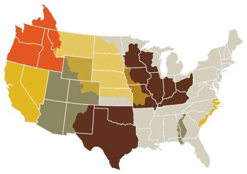 Map of the Drought Early Warning Systems