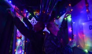 Photo: Petty Officer 2nd Class Alexander Ames, right, and Petty Officer 2nd Class Kevin Logan hang Christmas decorations aboard the guided-missile cruiser USS Monterey (CG 61), Dec. 9. Monterey is deployed in support of maritime security operations and theater security cooperation efforts in the U.S. 6th Fleet area of responsibility. (U.S. Navy photo by Petty Officer 2nd Class Billy Ho/Released)