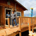 Image cover photo: Tribal Chief Tours Repaired Home with Volunteers