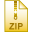 Icon for file of type application/zip