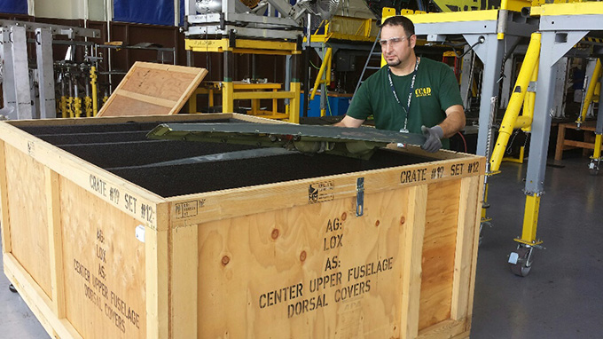 T-38 maintenance unit finds efficiencies with mobile shelving