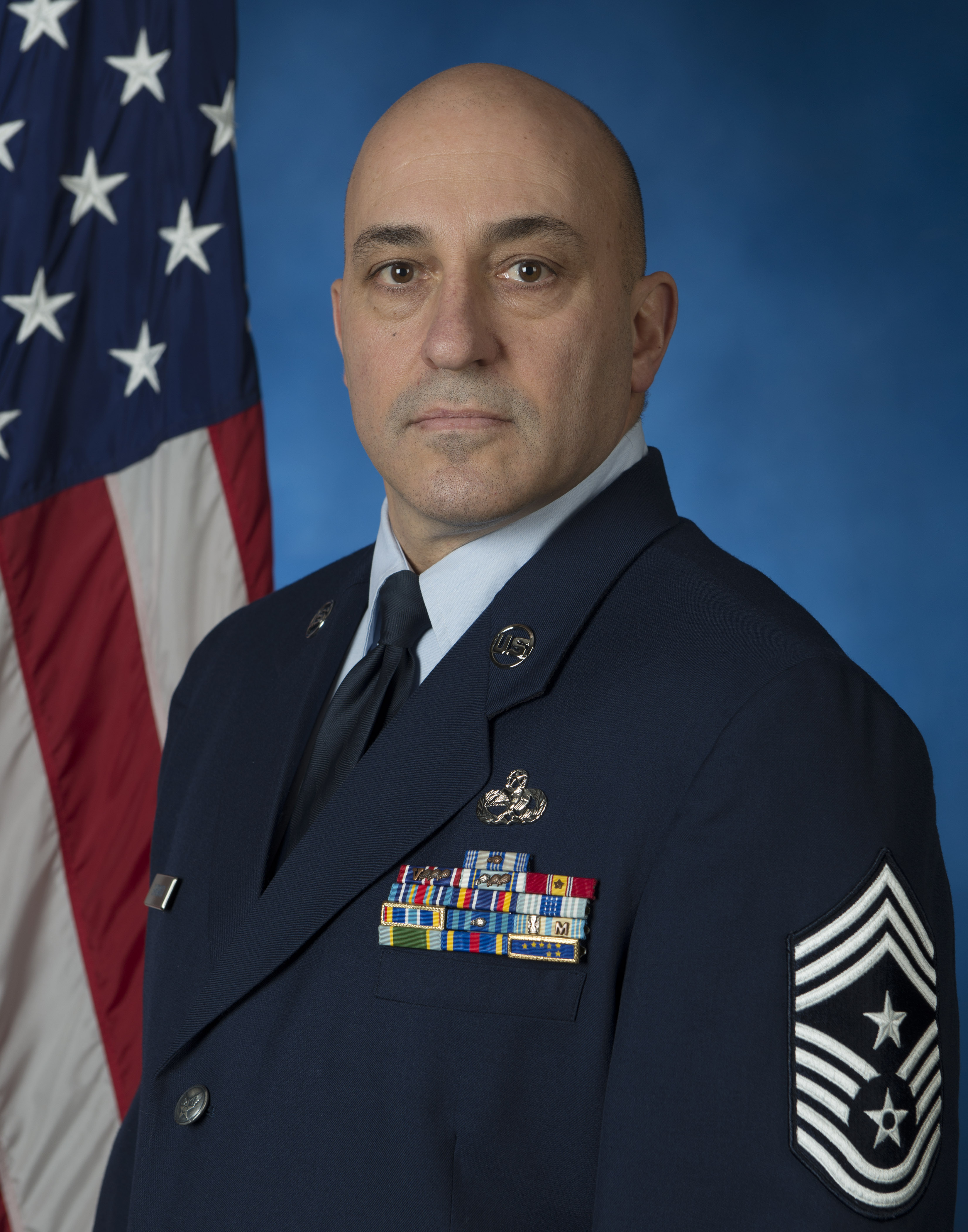 Chief Master Sgt. David Garganta, command chief of the 176th Wing