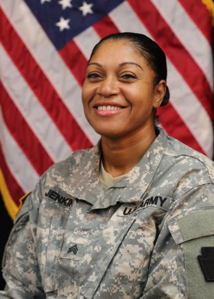 Sgt. Nilda Jenkins, a mortuary affairs noncommissioned officer assigned to the Pennsylvania National Guard's 28th Infantry Division, is currently deployed to Kosovo with the Multinational Battle Group-East. 