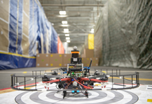 Researchers on DARPA's Fast Lightweight Autonomy (FLA) program, recently completed initial flight data collection demonstrating that a commercial quadcopter could fly at 20 meters per second (45 mph) while carrying a full load of sensors and cameras. The FLA program aims to develop and test algorithms that could reduce the amount of processing power, communications, and human intervention needed for unmanned aerial vehicles (UAVs) to accomplish low-level tasks, such as navigation around obstacles in a cluttered environment.