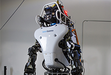 The DARPA Robotics Challenge teams using the Atlas robot met in Waltham, Mass., on January 12, 2015, to learn about upgrades to the robot. (DARPA image courtesy of Worcester Polytechnic Institute)